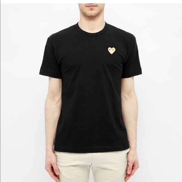Comme des Garçons Play ‘Gold Heart’ T-Shirt - Picture 4 of 4